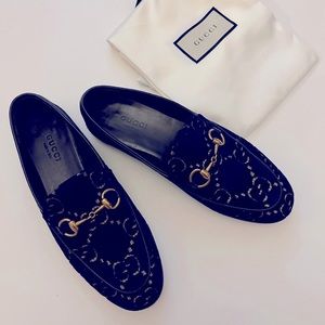 Authentic Gucci Jordan Sueve navy blue